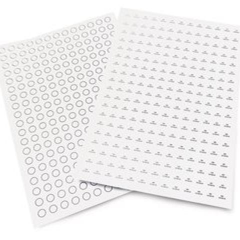 A4 cryogenic labels, white, Ø 10 mm, 20 sheet(s)