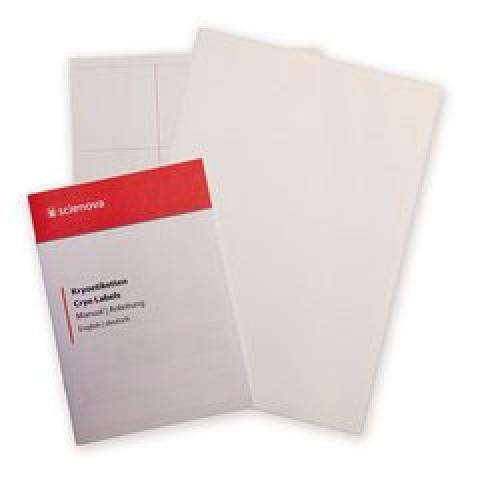 A4 cryogenic labels, white, 70 x 70 mm, 20 sheet(s)