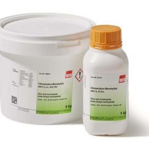 Citric acid monohydrate, min. 99,5 %, Ph.Eur., 500 g, plastic