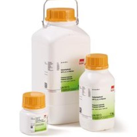 Potassium hydroxide, min. 85 %, p.a., pellets, 25 kg, plastic