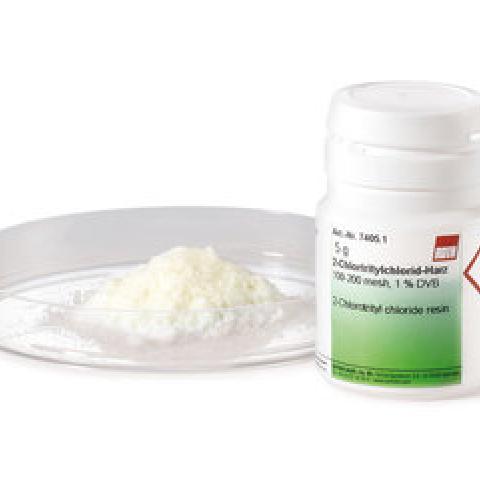 2-Chlorotrityl chloride resin, PEPTIPURE®, 100-200 mesh, 1% DVB, 5 g, plastic