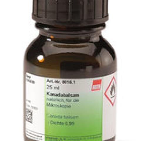 Canada balsam, natural, for microscopy, 25 ml, glass