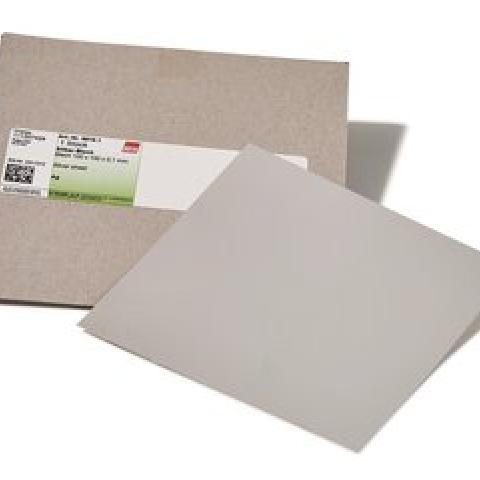 Silver sheet, Sheet 100 x 100 x 0.1 mm, 1 unit(s), cardboard