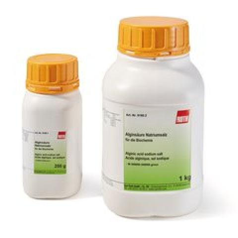 Alginic acid sodium salt, for biochemistry, 250 g, plastic