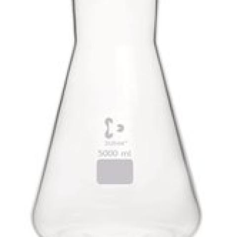 Wide neck Erlenmeyer flask, DURAN®, without scale, 5000 ml, 1 unit(s)