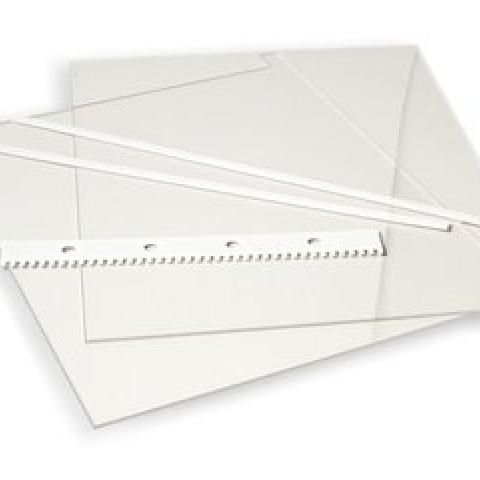 Notched glass plate, for sequencing electrophoresis unit, 2 unit(s)
