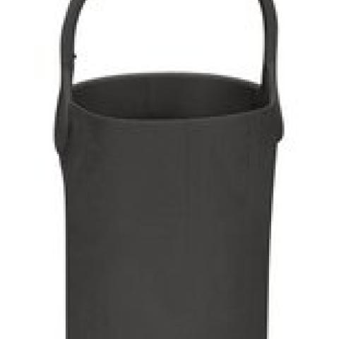 Sekuroka®-bottle transport bucket, black, for 2.5 to 4-l-bottles, H 406 mm