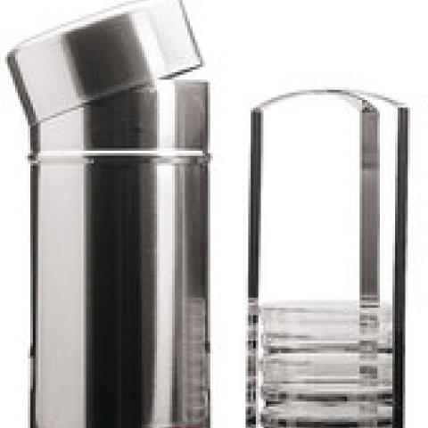 Rotilabo®-sterilization container, for 10 Petri dishes, stainless steel