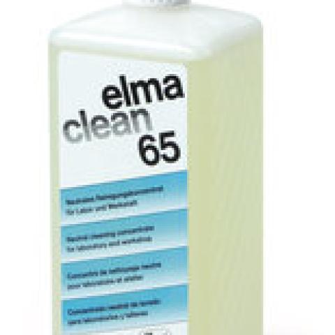 Ultrasonic cleaner Elma clean 65, Schonender Neutralreiniger, 1 l, plastic