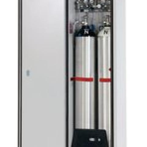 Gas cylinder cabinets G90 2 x 50 l, H 2050 mm, left stop, light grey, 1 unit(s)