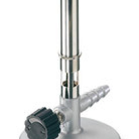Laboratory Bunsen burner, acc. to DIN, for propane gas, with needle valve