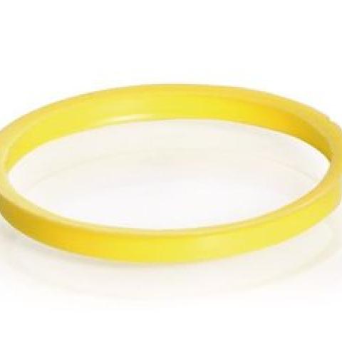 Pouring rings, PP, yellow, thread 45, 10 unit(s)