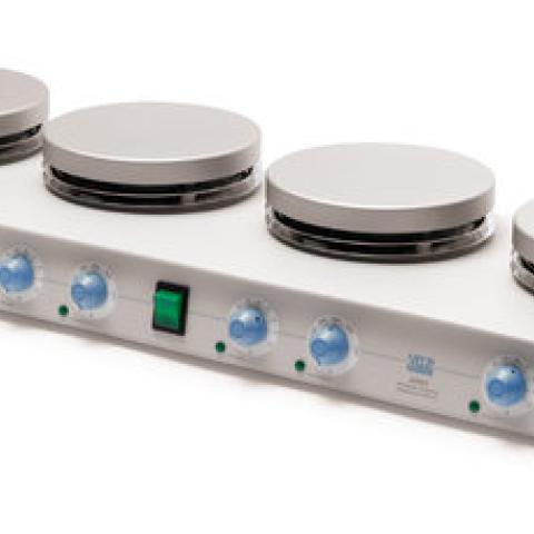 Multi-position magnetic stirrer type AM4, 50 to 1500/min, max. 370 °C, 15 l