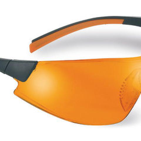 Safety glasses 546, clear orange, frame colour black/orange, 1 unit(s)