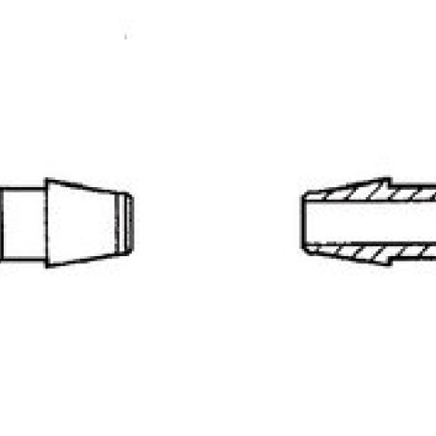 Rotilabo®-mini-tubing connectors, PP, Y-shape, for tubing inner-Ø 1.6 mm
