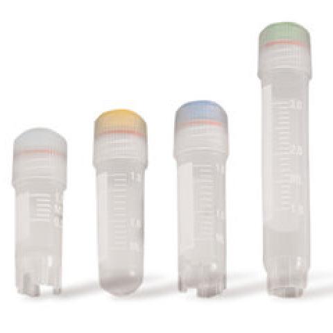 Cryo-vials, w. outer thread, PP, sterile, lip-/silicon seal, L 72 mm, 3 ml