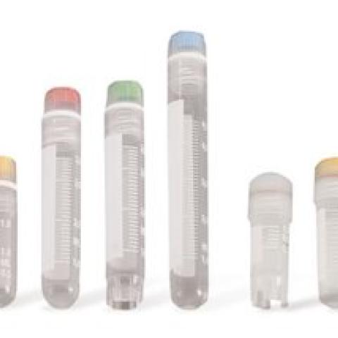 Cryo-vials, with inner thread, seal, PP, sterile, length 43 mm, 1.2 ml