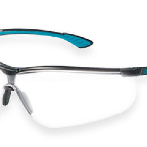 Safety glasses UVEX sportstyle, frame black/petrol, lens clear, 1 unit(s)