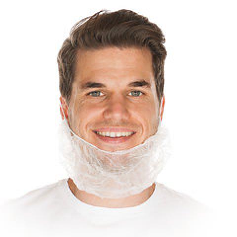 Beard protection, PP-fleece, white, 46 x 20 cm, 100 unit(s)