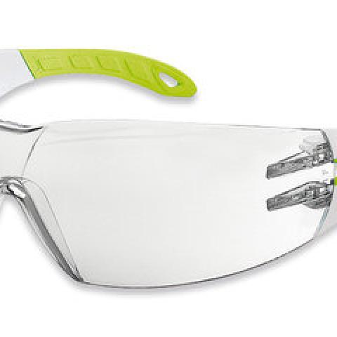 UV safety goggles pheos s, frame white/green, lens clear, 1 unit(s)