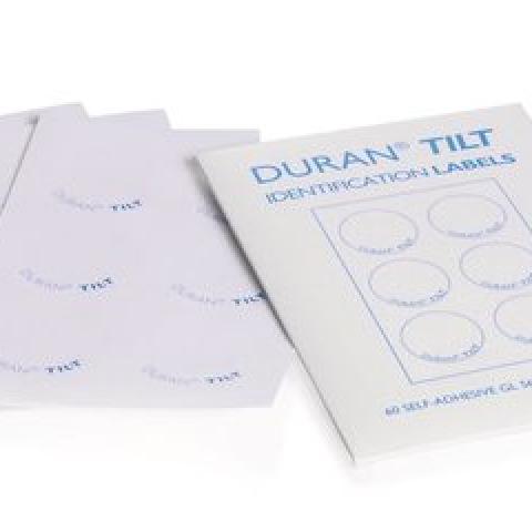 Self-adhesive labels,, polyester, white, Ø 40 mm, 60 unit(s)