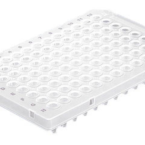 96-well PCR trays, standard, with frame, filling vol. 200 µl,, 50 unit(s)