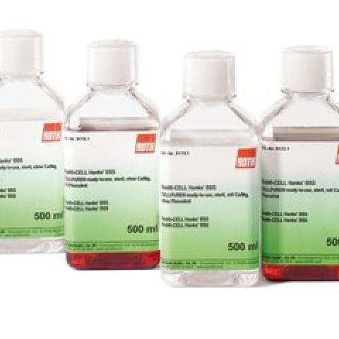 ROTI®CELL Hanks' BSS, sterile, w/o Ca/Mg, w/o phenol red, 500 ml, plastic