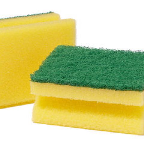 Scrub sponges, L 95 x W 70 x H 45 mm, 6 unit(s)