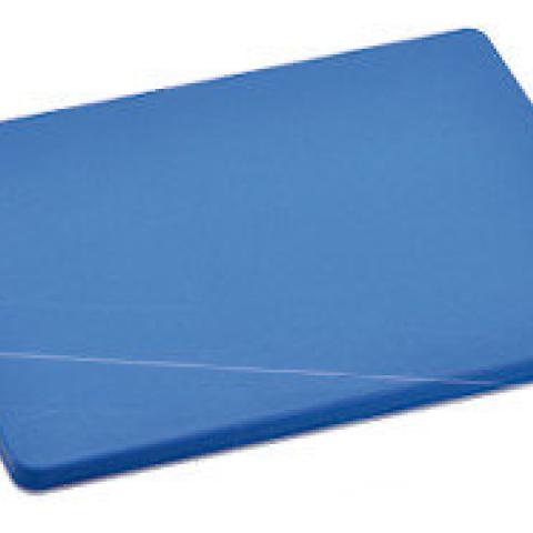 Cutting board, plastic, blue, L 400 x W 300 x H 20 mm, 1 unit(s)