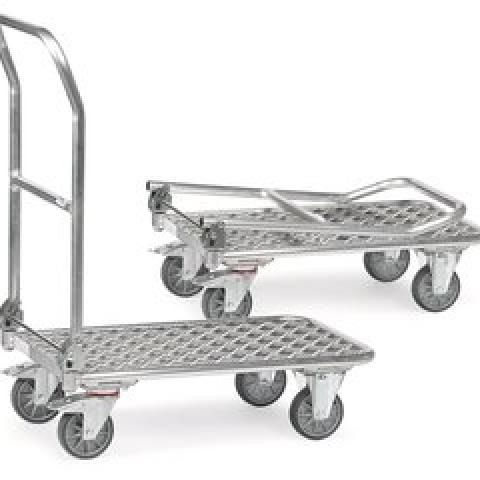 Collapsible cart, aluminium frame, L 815 x W 470 x H 930 mm, 1 unit(s)
