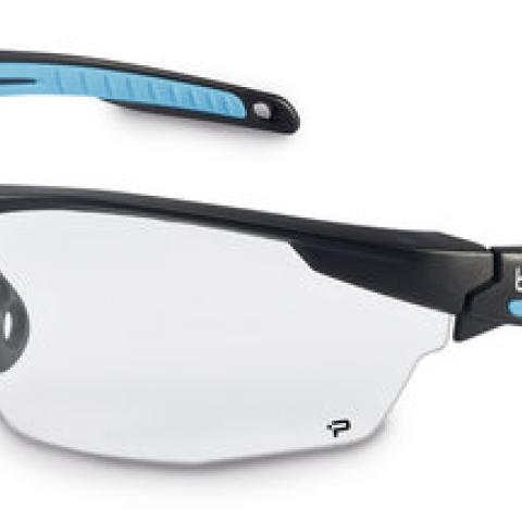 TRYON safety glasses, light blue/black, lens made of PC, clear, 1 unit(s)
