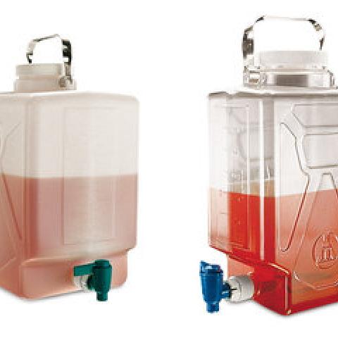 Rectangular canister, HDPE, with stop cock, 20 l, 1 unit(s)