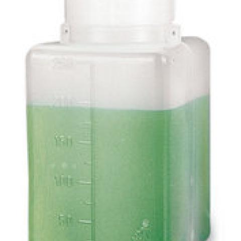 Wide neck-rectangular bottles, HDPE, can be leaded, 250 ml, 10 unit(s)