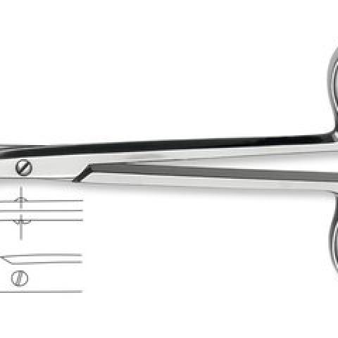 Stevens dissecting scissors, blunt, bent, L 155 mm, 1 unit(s)