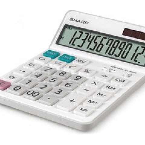 SharpEL-340W solar-pow. pock. calculator, W127xL185xH17mm, 199g