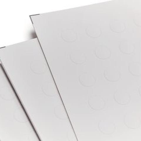 Labels f. laser printers, round, 20 sh., white, 0,5-0,65 ml, Ø 9,5mm
