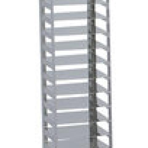 Cryo-rack for cryo-boxes, vertical rack, 1 x 13 compart.