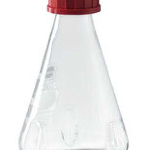 Erlenmeyer flask with 3 baffles, 100 ml, outer-Ø 64mm, GL 25, H 109mm, DURAN®