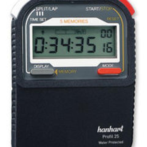 Stopwatch w. calibrat. certificate, ABS, max. 9 h 59 min, L 82 x W 61 x D 28 mm