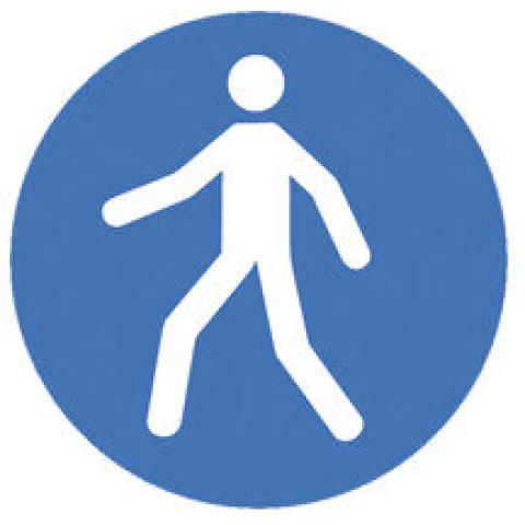 Safety symbols to ISO 7010, Use footpath Ø 200 mm, 1 unit(s)