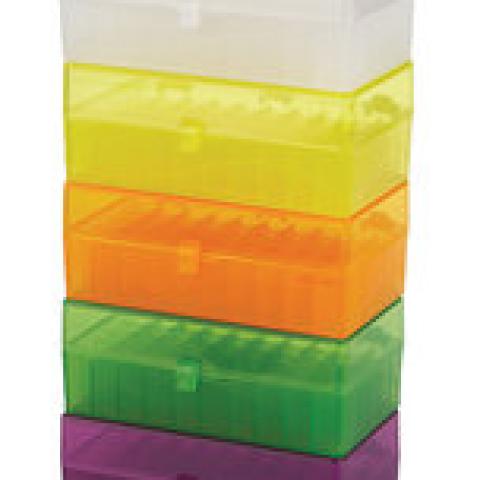 Cryo storage boxes, assorted colours, PP, 50 slots, 5 unit(s)