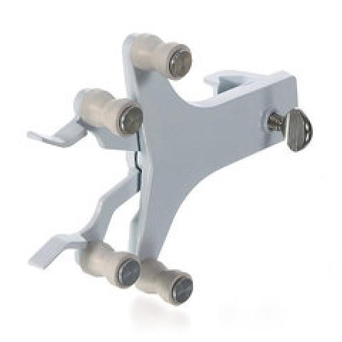 Burette clamps for 1 burette, cast aluminium, with roller support, 1 unit(s)
