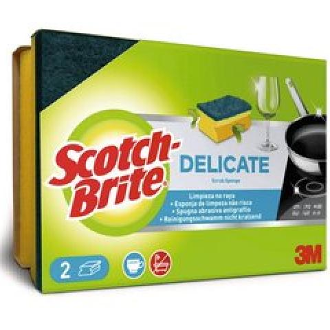 Scrub sponges Scotch-BriteTM, Non-scratch, L 85 x W 65 x H 40 mm, 6 unit(s)