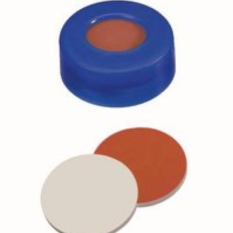 Snap ring caps, soft version, PE, ND11, Septum Rubber/PTFE, 1.0 mm 45°