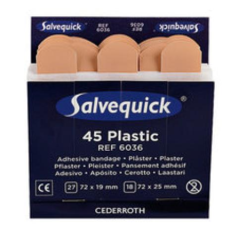 Salvequick® plaster, Plastic, waterresistant 6036, 1 set