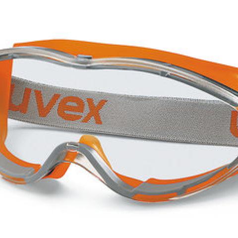 Full view goggles ultrasonic, by UVEX, acc. to EN 166, EN 170, PC, orange/grey