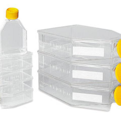 Tissue culture bottles, PS, sterile, L 90 x W 50 x H 25 mm, 60 ml, 360 unit(s)