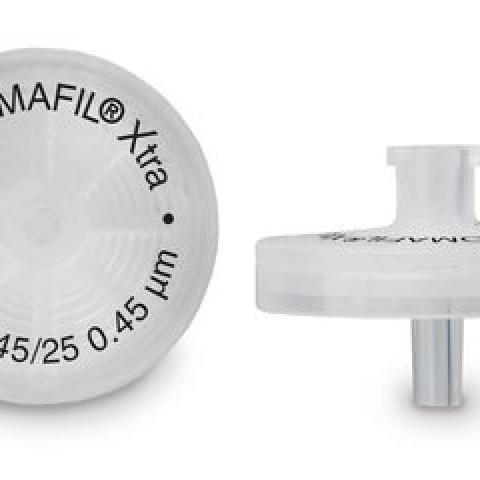 CHROMAFIL® syr. adaptor filters PET Xtra, pore size 0.45 µm, Ø 25 mm, 100 p.