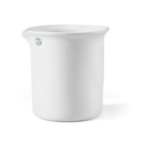 Rotilabo®-beaker, m. of glazed porcelain, short, with spout, vol. 620 ml