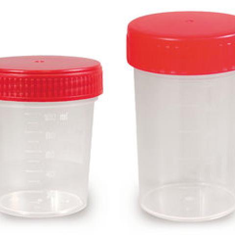 Multipurpose beaker with screw cap, PP, sterile, 120 ml, 250 unit(s)